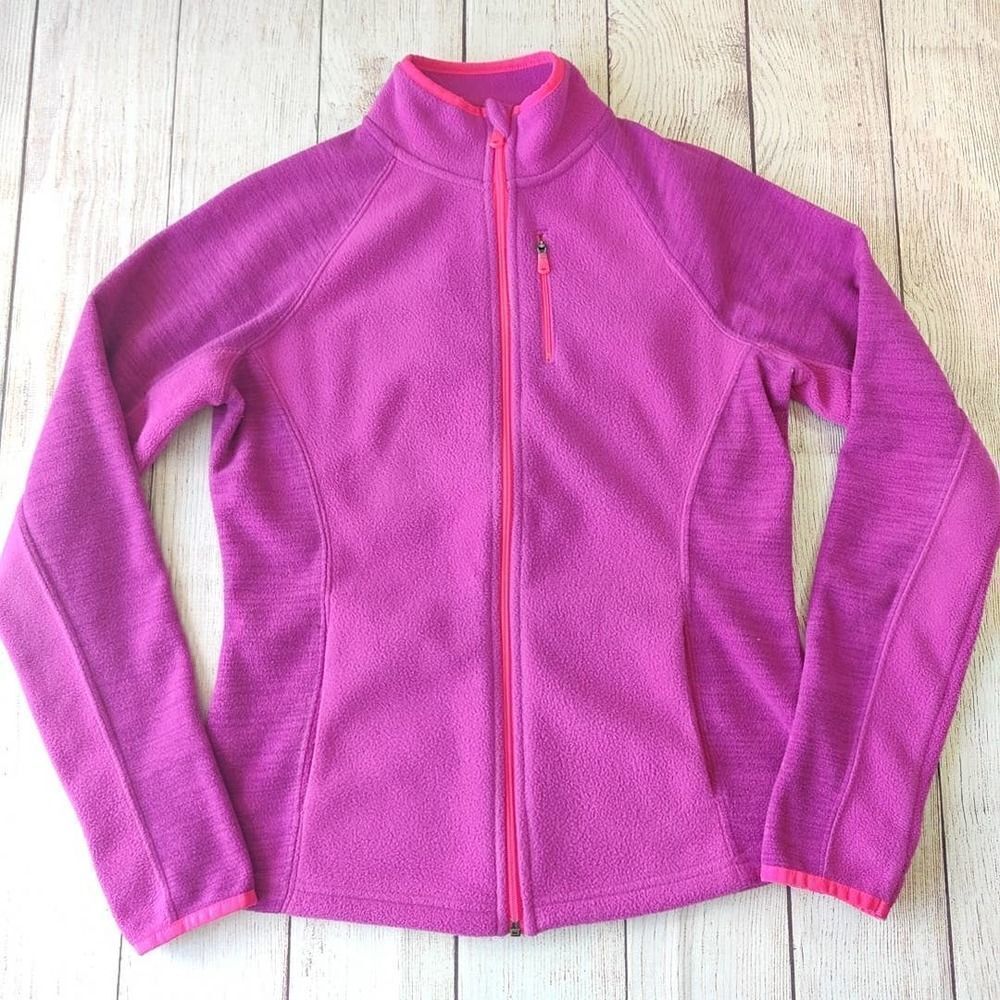 Tek Gear active fleece zip jacket sz PM